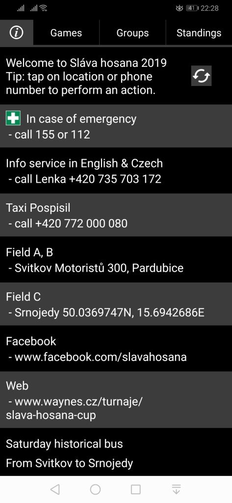 Aplikace SH19 | Info